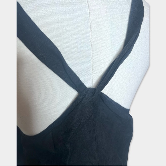 HATCH Size 1 (Small) Blouse Black Color Linen Blend GUC - Picture 5 of 5